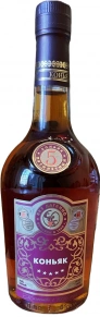 Коньяк Российский, 5 Stars, 5 лет, 0.5 л