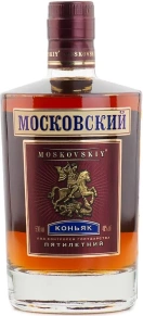 Коньяк Московский, 5 лет, 0.5 л