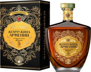 Коньяк Жемчужина Армении, 5 лет, 0.5 л (п/у)