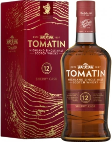 Виски Sherry Cask, Tomatin, 12 лет, 0.7 л (п/у)