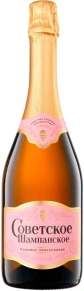 Игристое вино Советское шампанское Розовое полусладкое, Симферопольский винодельческий завод, 0.75 л