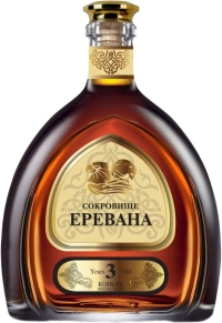 Коньяк Сокровище Еревана, 3 zvezdy, 3 года, 0.5 л