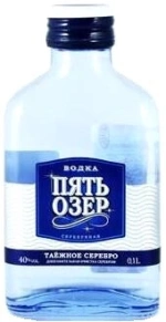 Водка Серебряная, Пять Озер, 0.1 л