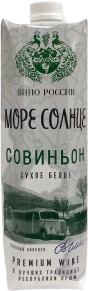 Вино Совиньон, Тетра Призма, Море Солнце, 1 л
