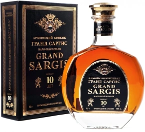 Коньяк Grand Sargis, KS, 10 лет, 0.5 л (п/у)