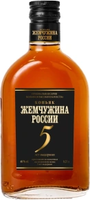 Коньяк Жемчужина России, 5 zvezd, 5 лет, 0.25 л