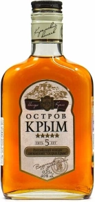 Коньяк Остров Крым, 5 zvezd, 5 лет, 0.25 л