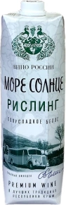 Вино Рислинг Тетра Призма, Море Солнце, 1 л