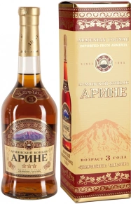 Коньяк Арине, 3 stars, 3 года, 0.5 л (п/у)