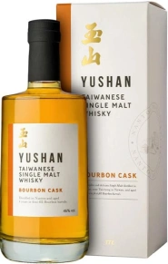 Виски Single Malt Bourbon Cask, Yushan, 4 года, 0.7 л (п/у)