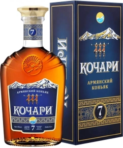 Коньяк Кочари, 7 лет, 0.5 л (п/у)