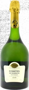 Шампанское Comtes de Champagne Blanc de Blancs Brut, Taittinger, 2005, 0.75 л