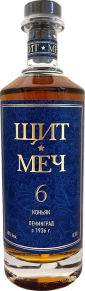 Коньяк Щит и Меч, 6 лет, 0.5 л