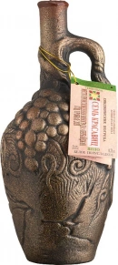 Вино Семь Красавиц Белое в керамическом кувшине, Гянджинские Погреба, 0.75 л