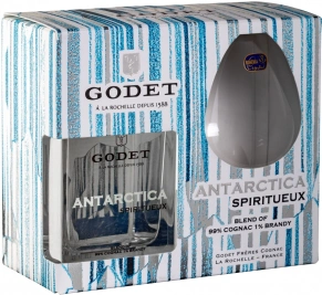 Коньяк Icy White, Godet Antarctica, 7 лет, 0.5 л (п/у)
