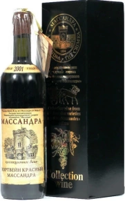 Вино красный, Коллекционное вино, 2001, 0.75 л (п/у)