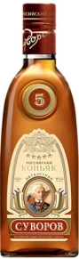 Коньяк Суворов, 5 лет, 0.25 л