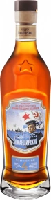Коньяк ВМФ, Командирский, 4 звезды, 4 года, 0.5 л