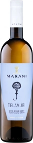 Вино Телавури Белое полусладкое, Марани, 0.75 л
