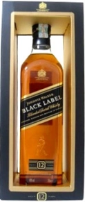 Виски Black Label, Johnnie Walker, 12 лет, 0.7 л (п/у)