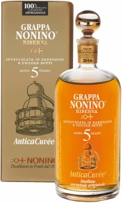 Граппа Riserva Antica Cuvee, Nonino, Резерв, до 15 лет, 0.7 л (п/у)