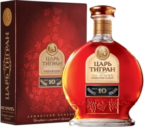 Коньяк Царь Тигран, 10 лет, 0.7 л (п/у)