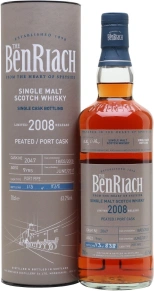 Виски Cask Bottling Peated Port Cask, Benriach, 9 лет, 0.7 л (п/у)