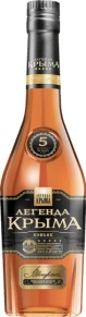Коньяк Легенда Крыма, 5 Stars, 5 лет, 0.5 л