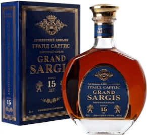Коньяк Grand Sargis, KS, 15 лет, 0.5 л (п/у)