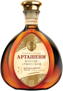 Коньяк Арташени, 3 звезды, 3 года, 0.5 л