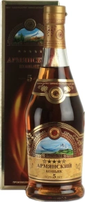 Коньяк Армянский коньяк, 5 Stars, 5 лет, 0.5 л (п/у)