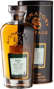 Виски Cask Strength Collection Braeval, Signatory Vintage, 21 год, 0.7 л