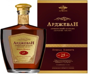 Коньяк Special Reseve, Arjevan, 25 лет, 0.7 л (п/у)
