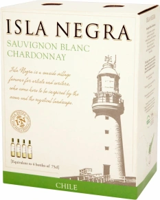 Вино Sauvignon Blanc-Chardonnay, Isla Negra, 2015, 3 л