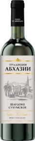 Вино Шардоне Сухумское, Традиции Абхазии, 0.75 л
