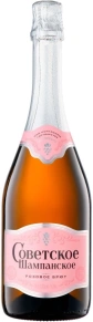 Игристое вино Советское шампанское Розовое Брют, Симферопольский винодельческий завод, 0.75 л
