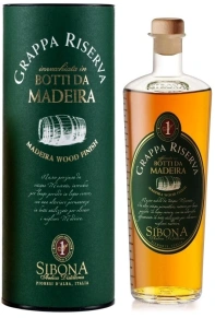 Граппа Riserva Madeira Wood Finish, Sibona, 1.5 л (п/у)
