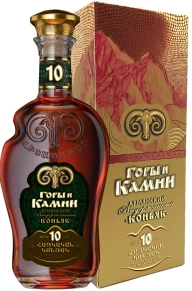 Коньяк Горы и Камни, KS, 10 лет, 0.5 л (п/у)