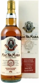 Виски Unchilfiltered Rum Finish, Mac Na Mara, не менее 4 лет, 0.7 л (п/у)