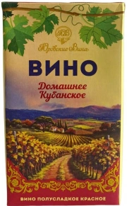 Вино Домашнее Кубанское, 1 л
