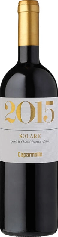 Вино Solare Sangiovese, Capannelle, IGT, 2015, 0.75 л
