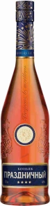 Коньяк Праздничный, 4 zvezdy, 4 года, 0.5 л