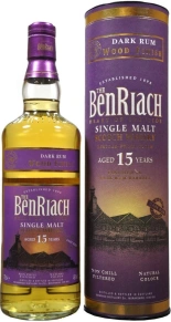 Виски Dark Rum Wood Finish, Benriach, 15 лет, 0.7 л