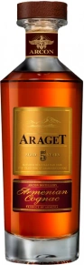 Коньяк Araget, 5 zvezd, 5 лет, 0.5 л (п/у)