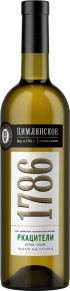 Вино 1786 Ркацители, Цимлянское, 0.75 л