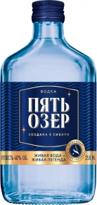 Водка Пять озер, 0.25 л