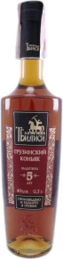 Коньяк Легенда Тбилиси, 5 звёзд, 5 лет, 0.5 л