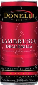 Игристое вино Lambrusco dell'Emilia Rosso Amabile, Donelli, IGT, 0.2 л