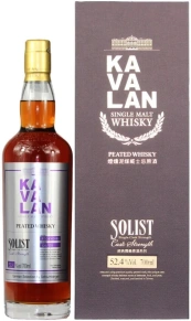 Виски Solist Peated Single Malt Cask Strength, Kavalan, 0.7 л (п/у)