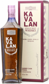 Виски Kavalan Concertmaster Sherry Cask Finish, gift box, King Car Food